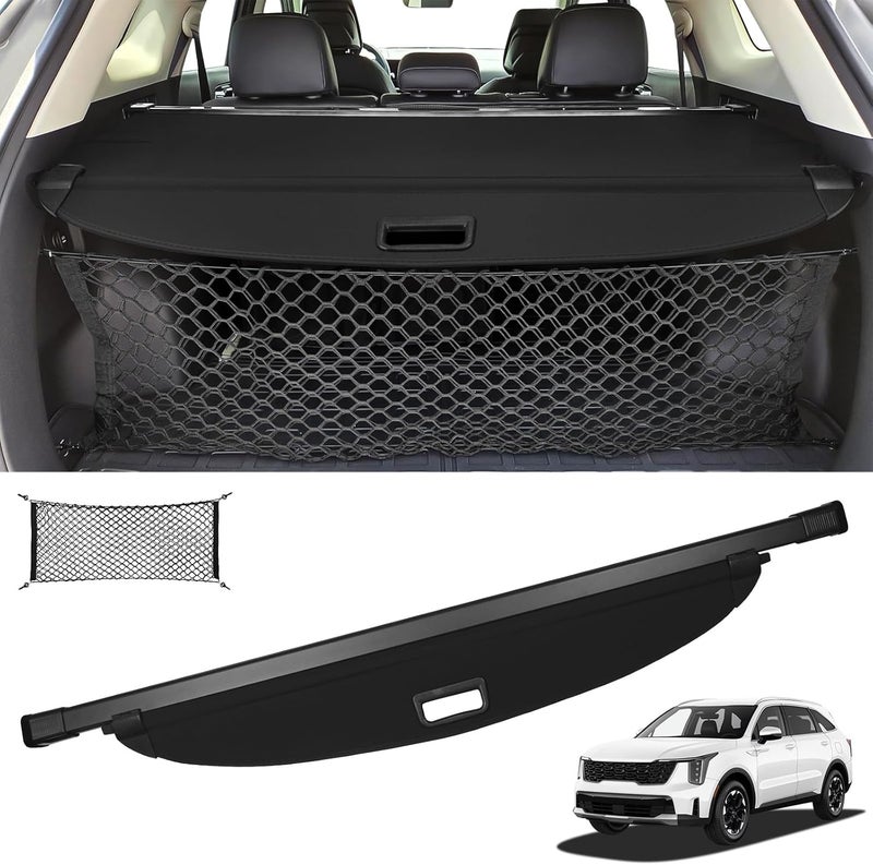 Sze Cargo Cover for Kia Sorento 2021-2024 2025 Retractable Trunk Cover Black Rear Trunk Security Cover Shielding Shade Waterproof-New Upgrade - Image 1